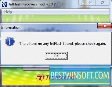 Jetflash online recovery не видит флешку