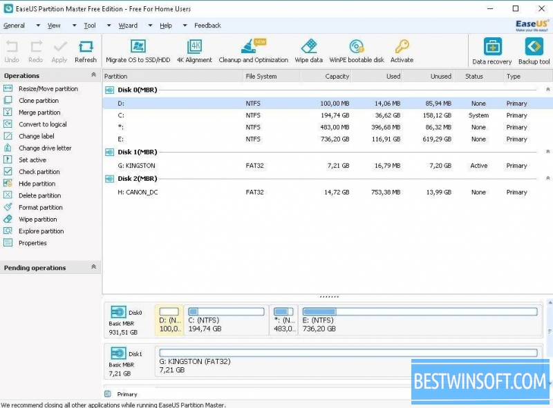 EASEUS Partition Master 17.8.0.20230612 free download