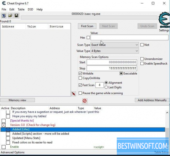 Edit game offline parameters with Cheat engine 6.7 for PC: guide and dowload