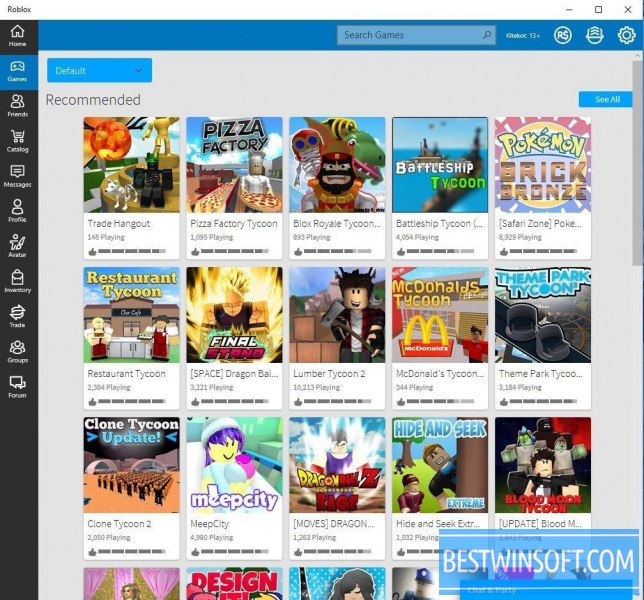 Roblox For Windows Pc Free Download